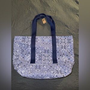 Victoria’s Secret PINK Tote Bag Bandana Print Blue